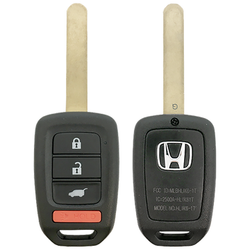 2021 Honda HR-V Remote Head Key Fob 4 Button w/ Hatch (FCC: MLBHLIK6-1T, P/N: 35118-T0A-A30)