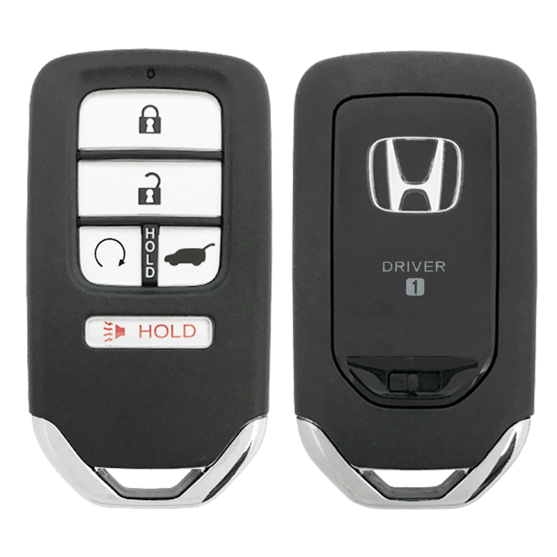 2020 Honda Passport Smart Remote Key Fob 5B w/ Remote Start, Power Liftgate Driver 1 (FCC: KR5T4X, P/N: 72147-TG7-AA1)
