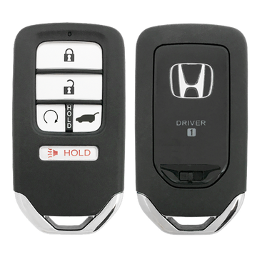 2019 Honda Passport Smart Remote Key Fob 5B w/ Remote Start, Power Liftgate Driver 1 (FCC: KR5T4X, P/N: 72147-TG7-AA1)