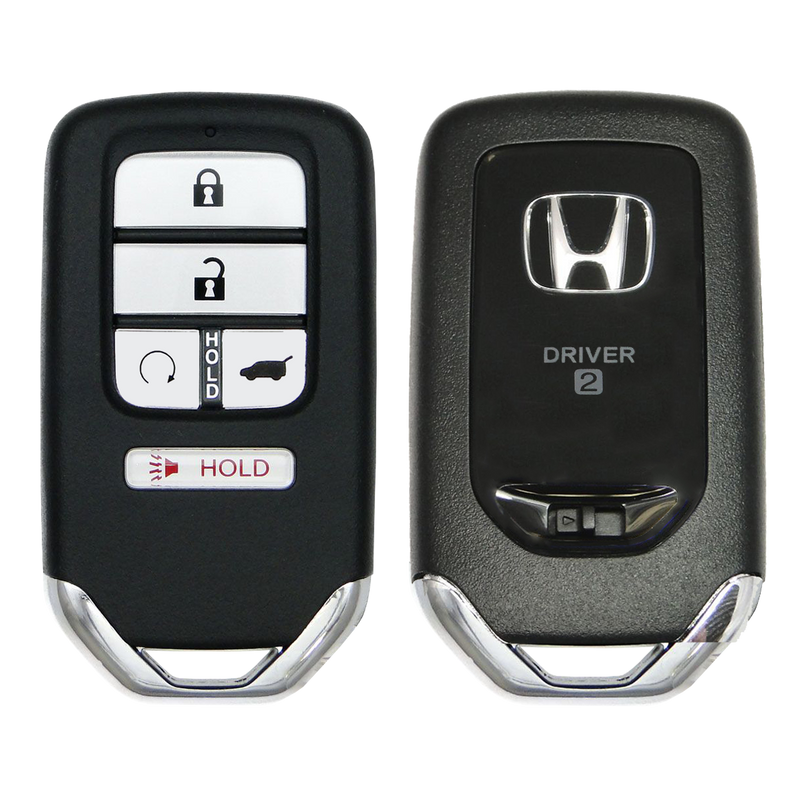 2019 Honda Passport Smart Remote Key Fob 5B w/ Remote Start, Power Liftgate Driver 2 (FCC: KR5T4X, P/N: 72147-TG7-AA1)
