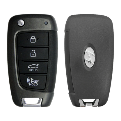 2019 Hyundai Accent Remote Flip Key Fob 4B w/ Trunk (FCC: NYOSYEC4TX1707, P/N: 95430-J0700)