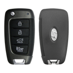 2020 Hyundai Accent Remote Flip Key Fob 4B w/ Trunk (FCC: NYOSYEC4TX1707, P/N: 95430-J0700)