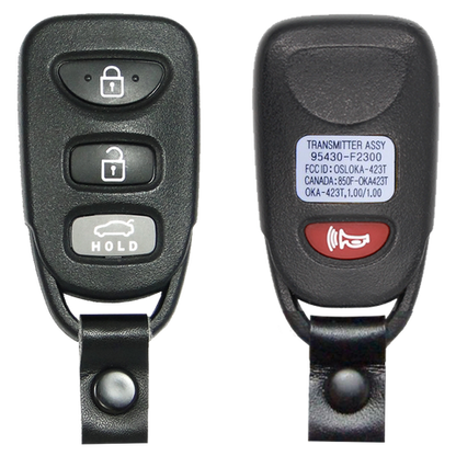 2016 Hyundai Elantra Keyless Entry Remote Key Fob 4B w/ Trunk (FCC: OSLOKA-423T, P/N: 95430-F2300)