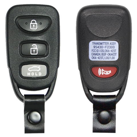 2016 Hyundai Elantra Keyless Entry Remote Key Fob 4B w/ Trunk (FCC: OSLOKA-423T, P/N: 95430-F2300)