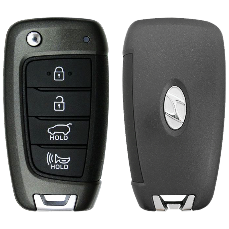 2019 Hyundai Kona Remote Flip Key Fob 4 Button w/ Hatch (FCC: OSLOKA-450T (OS), P/N: 95430-J9500)