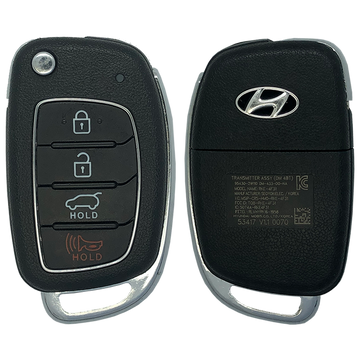 2017 Hyundai Santa Fe Remote Flip Key Fob 4 Button w/ Hatch (FCC: TQ8-RKE-4F31, P/N: 95430-2W110)