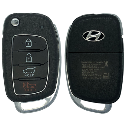 2018 Hyundai Santa Fe Remote Flip Key Fob 4 Button w/ Hatch (FCC: TQ8-RKE-4F31, P/N: 95430-2W110)