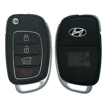 2017 Hyundai Santa Fe Remote Flip Key Fob 4B w/ Hatch (FCC: TQ8-RKE-4F31, P/N: 95430-2W110)