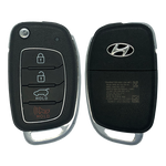 2019 Hyundai Santa Fe Remote Flip Key Fob 4B w/ Hatch (FCC: TQ8-RKE-4F31, P/N: 95430-2W110)