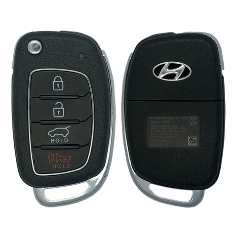 2021 Hyundai Tucson Remote Flip Key Fob 4B w/ Hatch (FCC: TQ8-RKE-4F25, P/N: 95430-D3010)