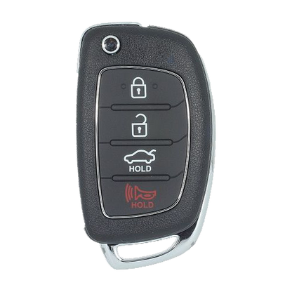 2016 Hyundai Sonata Remote Flip Key Fob 4B w/ Trunk (FCC: TQ8-RKE-4F16, P/N: 95430-C1010)