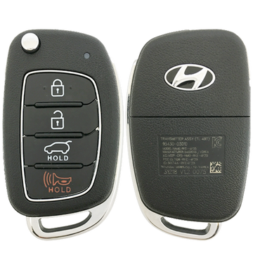 2015 Hyundai Santa Fe Remote Flip Key Fob 4B w/ Trunk (FCC: TQ8-RKE-3F04, P/N: 95430-4Z100)
