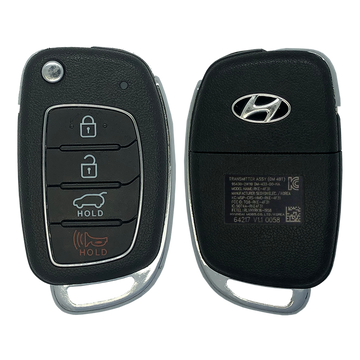 2014 Hyundai Santa Fe Remote Flip Key Fob 4B w/ Hatch (FCC: TQ8-RKE-3F04, P/N: 95430-4Z100)