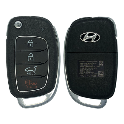 2013 Hyundai Santa Fe Remote Flip Key Fob 4B w/ Hatch (FCC: TQ8-RKE-3F04, P/N: 95430-4Z100)