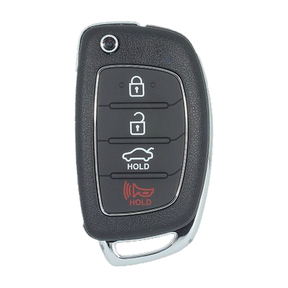 2014 Hyundai Santa Fe Remote Flip Key Fob 4B w/ Trunk (FCC: TQ8-RKE-3F04, P/N: 95430-4Z100)