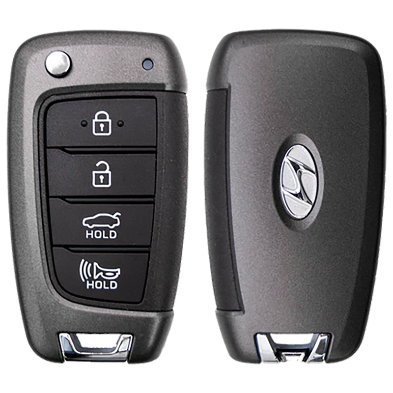 Brand New 2020 Hyundai Sonata Remote Flip Key Fob 4 Button w/ Trunk, Chip included (FCC: TQ8-RKE-4F40, P/N: 95430-L1000)