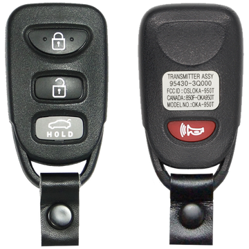 2011 Hyundai Sonata Keyless Entry Remote Key Fob 4 Button w/ Trunk (FCC: OSLOKA-950T, P/N: 95430-3Q000)