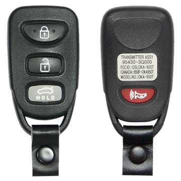2012 Hyundai Sonata Keyless Entry Remote Key Fob 4B w/ Trunk (FCC: OSLOKA-950T, P/N: 95430-3Q000)