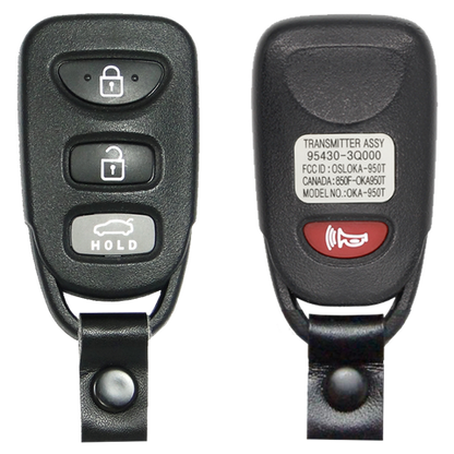 2014 Hyundai Sonata Keyless Entry Remote Key Fob 4B w/ Trunk (FCC: OSLOKA-950T, P/N: 95430-3Q000)