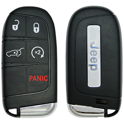 2017 Jeep Compass Smart Remote Key Fob 5 Button w/ Hatch, Remote Start (FCC: M3N-40821302, P/N: 68250343AB)
