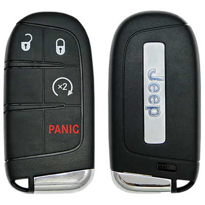2016 Jeep Renegade Smart Remote Key Fob 4 Button w/ Remote Start (FCC: M3N-40821302, P/N: 6 ButtonY88DX9AA)