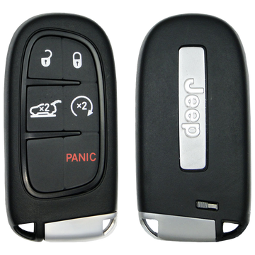 2016 Jeep Cherokee Smart Remote Key Fob 5 Button w/ Hatch, Remote Start (FCC: GQ4-54T, P/N: 68141580AG)