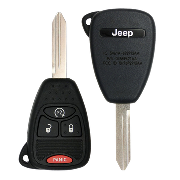 2007 Jeep Wrangler Remote Head Key Fob 4B w/ Remote Start (FCC: OHT692713AA, P/N: 68039414AD)