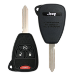 2007 Jeep Wrangler Remote Head Key Fob 4B w/ Remote Start (FCC: OHT692713AA, P/N: 68039414AD)
