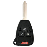 2007 Jeep Patriot Remote Head Key Fob 4B w/ Remote Start - No Logo (FCC: OHT692713AA, P/N: 68039414AD)