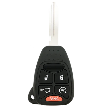2008 Jeep Liberty Remote Head Key Fob 5 Button w/ Hatch, Remote Start (FCC: OHT692427AA, P/N: 68029834AA)