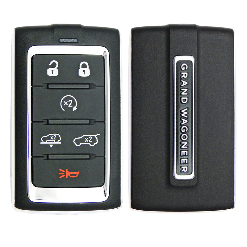 2025 Jeep Grand Wagoneer Smart Remote Key Fob 6B w/ Air Suspension, Hatch, Remote Start (FCC: 2BAHD-KFW1, P/N: 68577132AC)