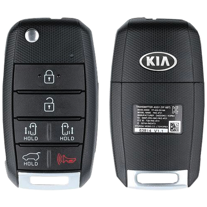 2018 Kia Sedona Remote Flip Key Fob 6 Button Gen 2 w/ Sliding Doors (FCC: TQ8-RKE-4F21, P/N: 95430-A9300)
