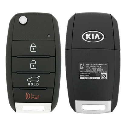 2016 Kia Soul Remote Flip Key Fob 4B w/ Hatch (FCC: OSLOKA-875T (PSD), P/N: 95430-B2100)