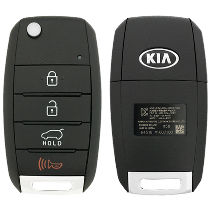 2019 Kia Sorento Remote Flip Key Fob 4 Button w/ Hatch (FCC: OSLOKA-910T, P/N: 95430-C5100)