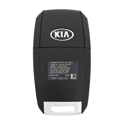 2018 Kia Rio Remote Flip Key Fob 4B w/ Trunk (FCC: NYOSYEC4TX1611, P/N: 95430-H9700)