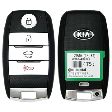 2015 Kia Optima Smart Remote Key Fob 4 Button w/ Trunk (FCC: SY5XMFNA04, P/N: 95440-2T510)