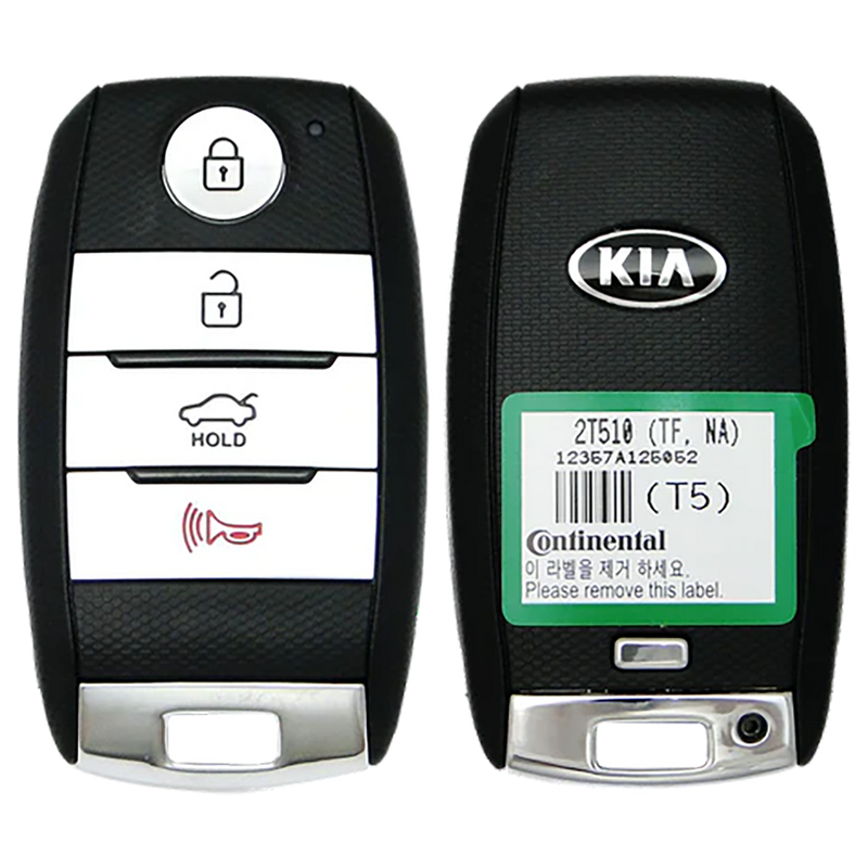 2015 Kia Optima Smart Remote Key Fob 4 Button w/ Trunk (FCC: SY5XMFNA04, P/N: 95440-2T510)