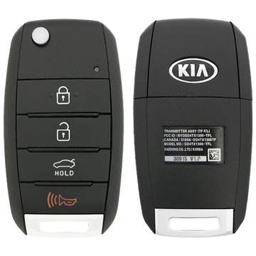 2014 Kia Optima Remote Flip Key Fob 4 Button w/ Trunk (FCC: NYODD4TX1306-TFL, P/N: 95430-2T560)