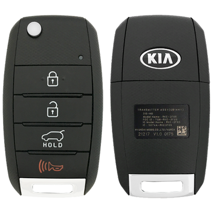 2015 Kia Sorento Remote Flip Key Fob 4 Button w/ Hatch (FCC: TQ8-RKE-3F05, P/N: 95430-1U500)