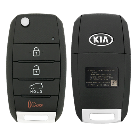2014 Kia Sorento Remote Flip Key Fob 4B w/ Hatch (FCC: TQ8-RKE-3F05, P/N: 95430-1U500)