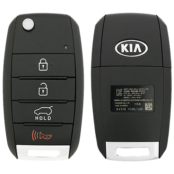 2019 Kia Sorento  Remote Flip Key Fob Gen 2 4 Button w/ Hatch (FCC: OSLOKA-910T, P/N: 95430-C5101)