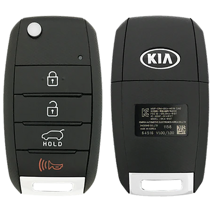 2019 Kia Sorento  Remote Flip Key Fob Gen 2 4 Button w/ Hatch (FCC: OSLOKA-910T, P/N: 95430-C5101)