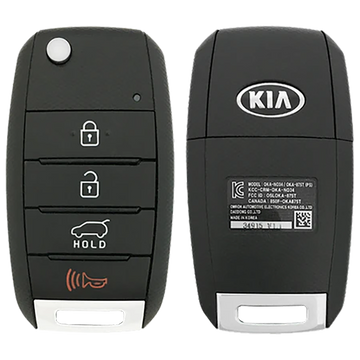 2017 Kia Soul Remote Flip Key Fob PSD1 4 Button w/ Hatch (FCC: OSLOKA-875T, (PSD1), P/N: 95430-B2101)