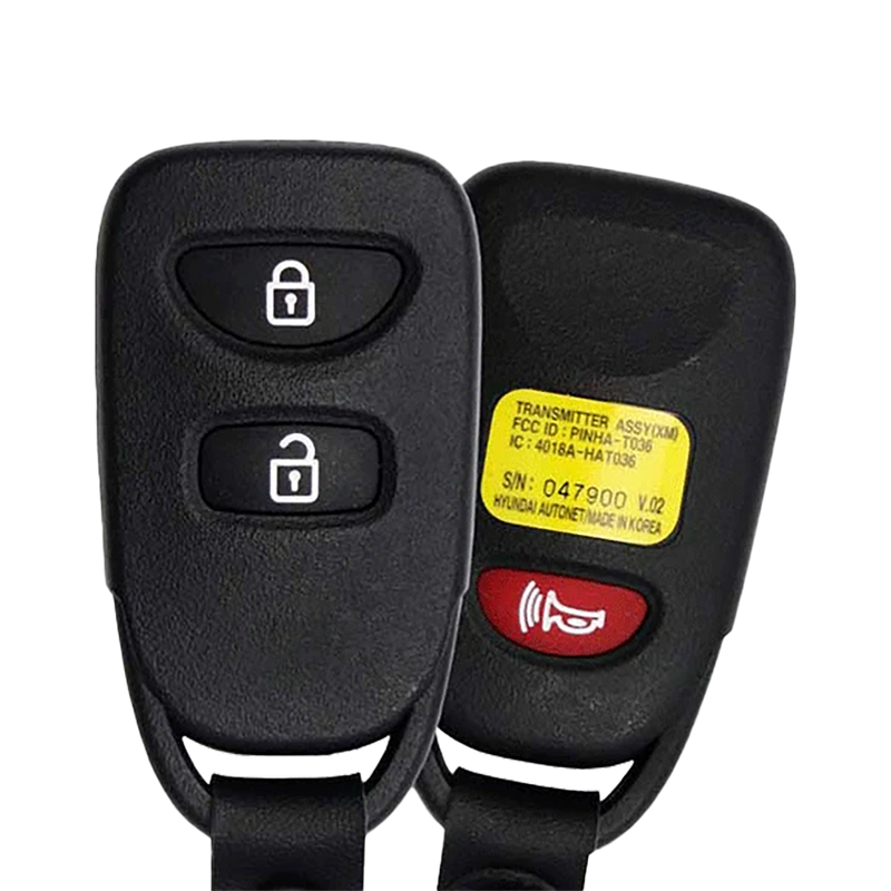 2006 Kia Rio Keyless Entry Remote Key Fob 3B (FCC: PINHA-T036, P/N: 95430-1U000)