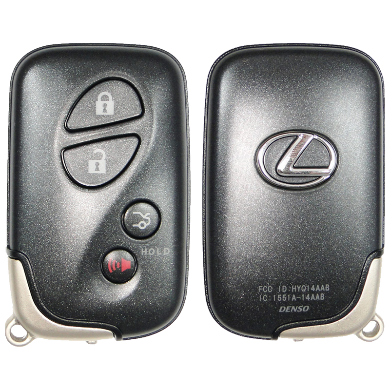 2010 Lexus ES350 Smart Remote Key Fob 4 Button w/ Trunk (FCC: HYQ14AAB, E-Board 3370, P/N: 89904-50380)