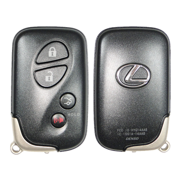 2010 Lexus IS250 Smart Remote Key Fob 4B w/ Trunk (FCC: HYQ14AEM, GNE Board 6601, P/N: 89904-30C60)