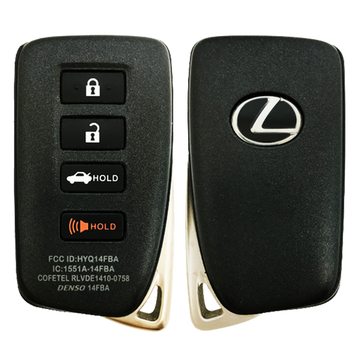 2018 Lexus GS350 Smart Remote Key Fob 4B w/ Trunk (FCC: HYQ14FBA, G Board 0020, P/N: 89904-30A30)