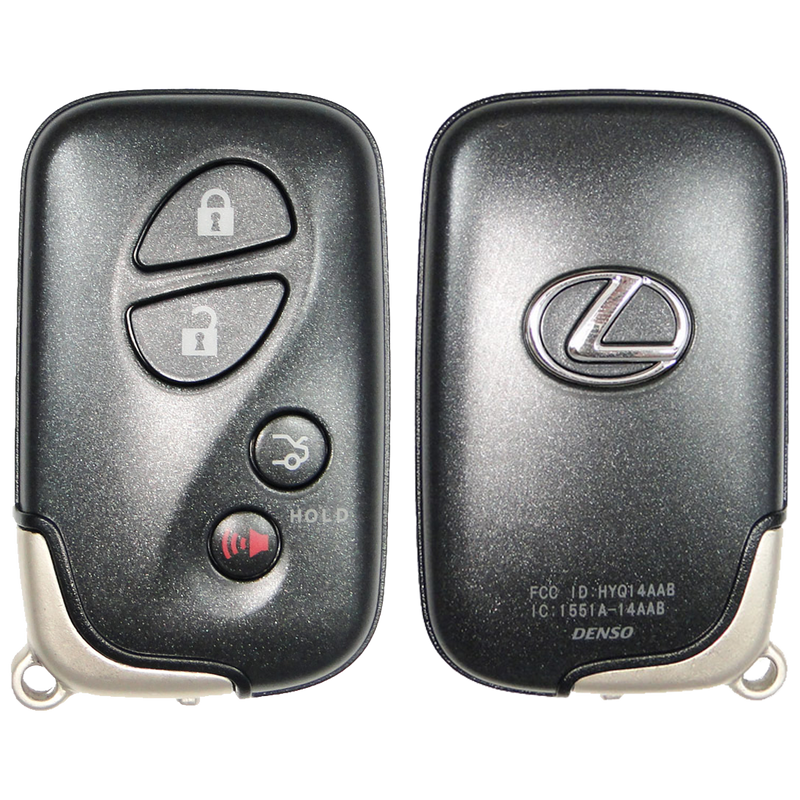 2012 Lexus IS250 Smart Remote Key Fob 4 Button w/ Trunk (FCC: HYQ14AEM, GNE Board 6601, P/N: 89904-30C60)