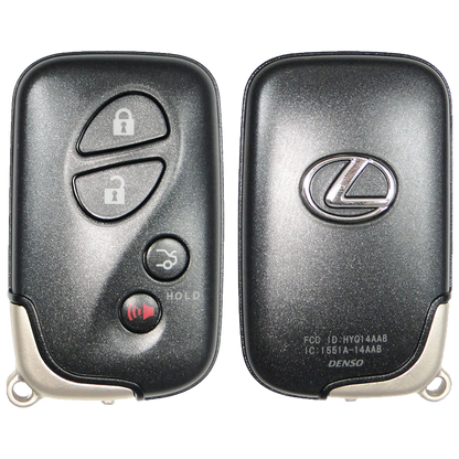 2010 Lexus IS250 Smart Remote Key Fob 4 Button w/ Trunk (FCC: HYQ14AEM, GNE Board 6601, P/N: 89904-30C60)