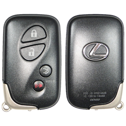 2012 Lexus IS350 Smart Remote Key Fob 4 Button w/ Trunk (FCC: HYQ14AEM, GNE Board 6601, P/N: 89904-30C60)